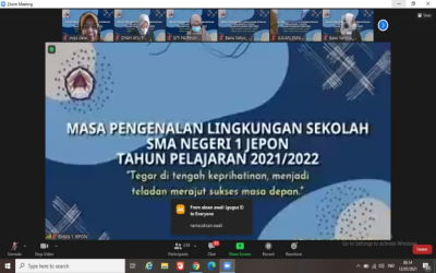 Masa Pengenalan Lingkungan Sekolah SMA Negeri 1 Jepon secara Virtual (Hari Pertama)